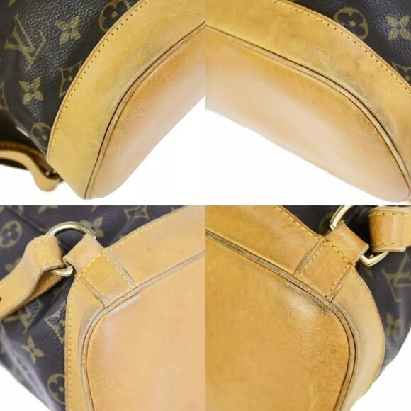 LOUIS VUITTON Montsouris GM Backpack Bag Monogram Leather Brown M51135 70FB218 - Picture 7 of 15